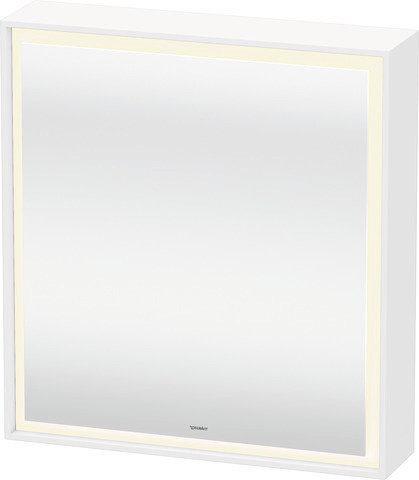 Duravit L-Cube Spiegelschrank mit LED-Beleuchtung, Anschlag links, Breite 650mm (Wandvorbau) von Duravit AG