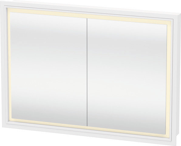 Duravit L-Cube Spiegelschrank mit LED-Beleuchtung, Breite 1000mm (Wandeinbau) von Duravit AG