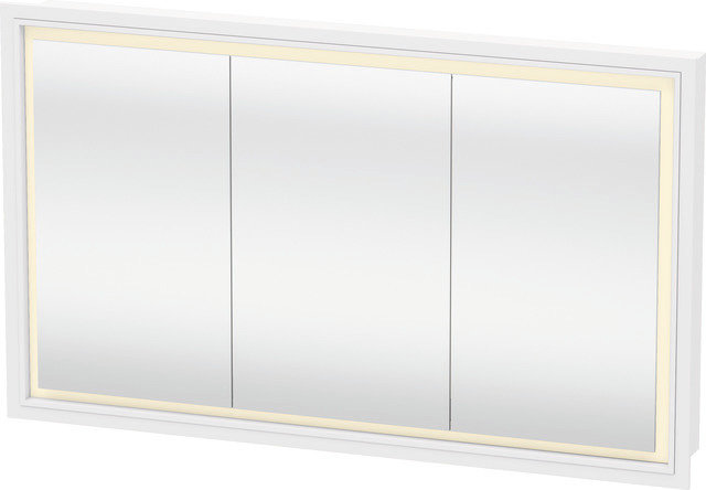 Duravit L-Cube Spiegelschrank mit LED-Beleuchtung, Breite 1200mm (Wandeinbau) von Duravit AG