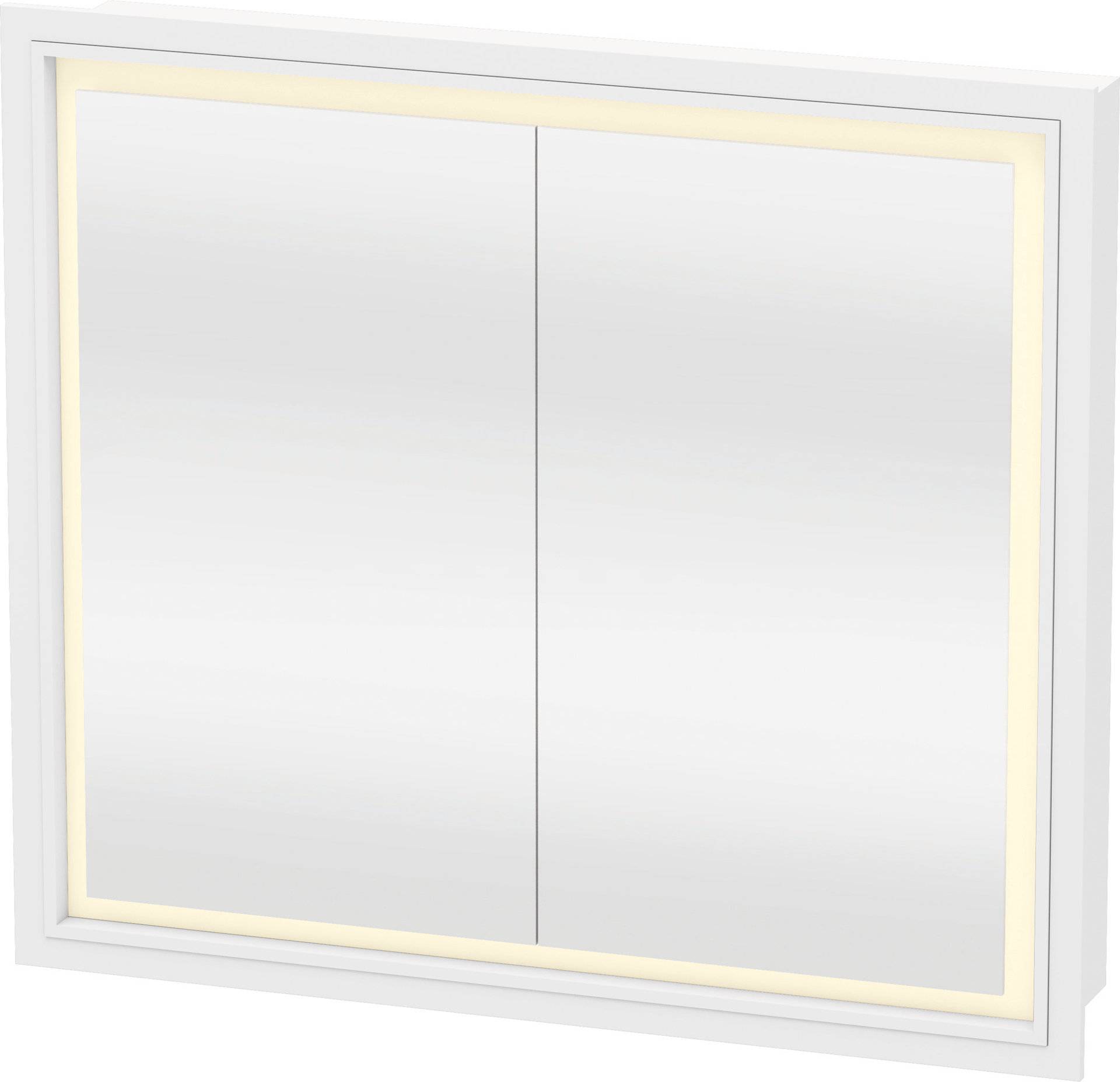 Duravit L-Cube Spiegelschrank mit LED-Beleuchtung, Breite 800mm (Wandeinbau) von Duravit AG