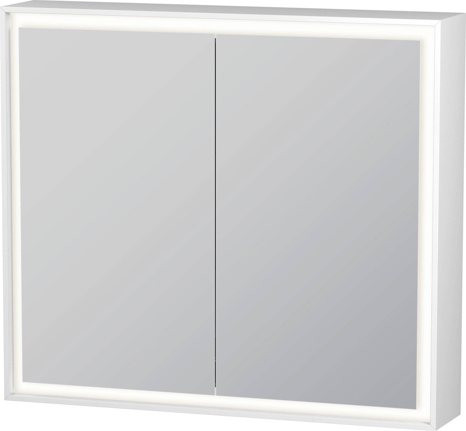 Duravit L-Cube Spiegelschrank mit LED-Beleuchtung, Breite 800mm (Wandvorbau) von Duravit AG