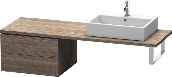 Duravit L-Cube Unterschrank für Konsole, Breite 620mm, Tiefe 547mm, 2 Schubkästen, Farbe: Pine Terra Dekor von Duravit AG