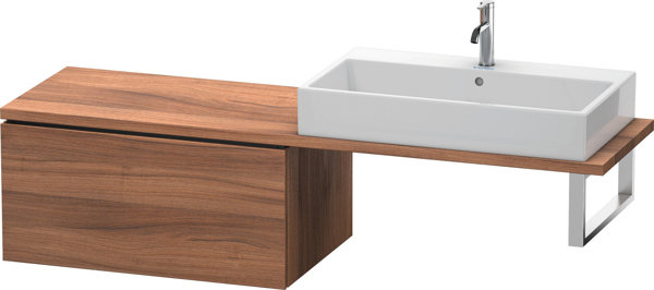 Duravit L-Cube Unterschrank für Konsole Breite 820mm, Tiefe 547mm, 1 Auszug, Farbe: Nussbaum Natur Dekor von Duravit AG