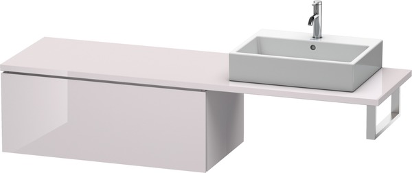 Duravit L-Cube Unterschrank für Konsole Breite 820mm, Tiefe 547mm, 1 Auszug, Farbe: Weißer Flieder Hochglanz Lack von Duravit AG
