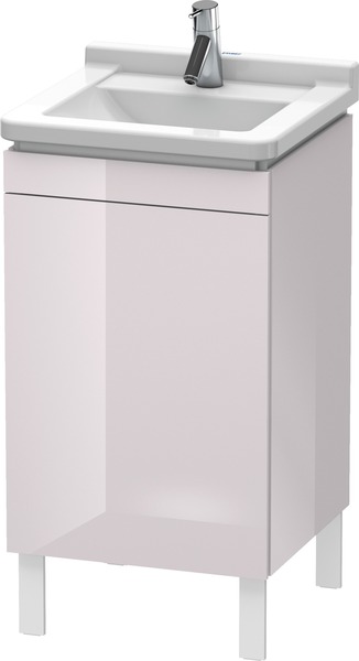 Duravit L-Cube Waschtischunterbau stehend, 1 Tür, Anschlag links, 460mm, für Starck 3 030348, Farbe: Weißer Flieder Hochglanz Lack von Duravit AG