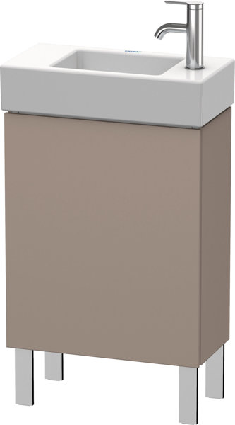 Duravit L-Cube Waschtischunterbau stehend 48,0 x 24,0 cm, 1 Tür, 1 Glasfachboden, für Vero Air 072450, Farbe: Basalt Matt Dekor von Duravit AG