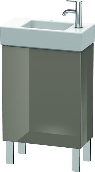 Duravit L-Cube Waschtischunterbau stehend 48,0 x 24,0 cm, 1 Tür, 1 Glasfachboden, für Vero Air 072450 LC6751L, Farbe: Flannel Grey Hochglanz Lack von Duravit AG