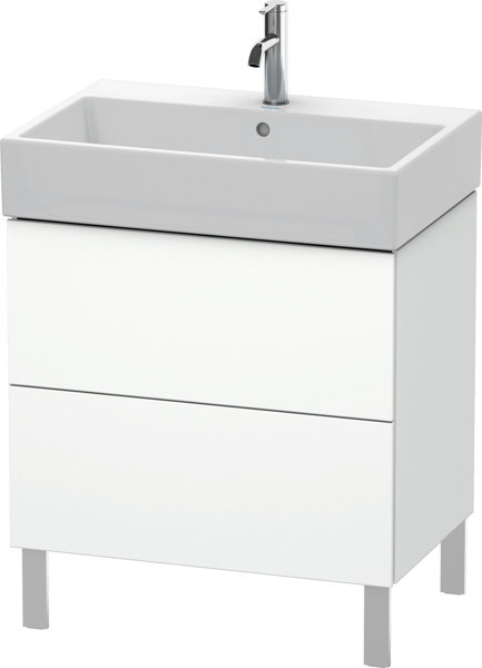 Duravit L-Cube Waschtischunterbau stehend 68,4 x 45,9 cm, 2 Auszüge, für Vero Air 235070, Farbe: Pine Terra Dekor von Duravit AG