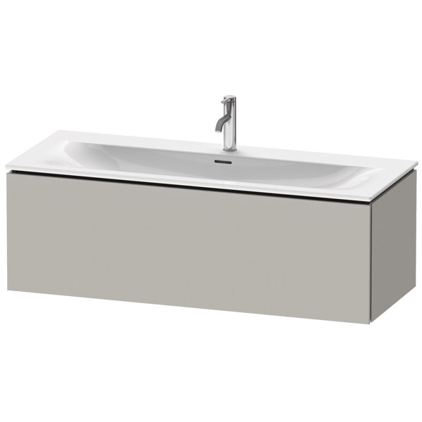 Duravit L-Cube Waschtischunterbau wandhängend LC6139, 1220x481 mm, 1 Auszug, für Viu 234412, Farbe: Beton Grau von Duravit AG