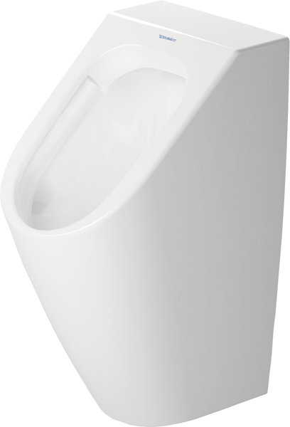 Duravit ME by Starck Urinal Duravit Rimless, Zulauf von hinten, ohne Fliege, Farbe: Weiß mit Wondergliss - 28093000001 von Duravit AG