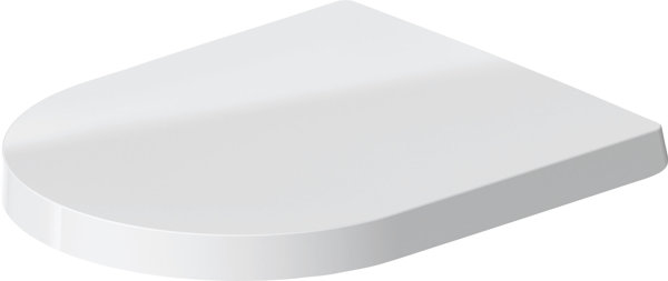 Duravit ME by Starck WC-Sitz, Scharniere Edelstahl, mit Absenkautomatik, abnehmbar, Farbe: Innenfarbe Weiß, Außenfarbe Weiß von Duravit AG