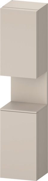 Duravit Qatego Hochschrank, Türanschlag links, 400x360x1760mm, Nische Taupe Matt, QA1346L91, Farbe: Taupe Matt/mit Nischenbeleuchtung von Duravit AG