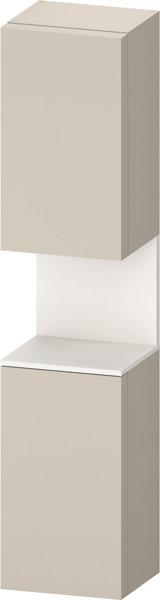 Duravit Qatego Hochschrank, Türanschlag rechts, 400x360x1760mm, Nische Weiß Supermatt, QA1346R84, Farbe: taupe supermatt von Duravit AG