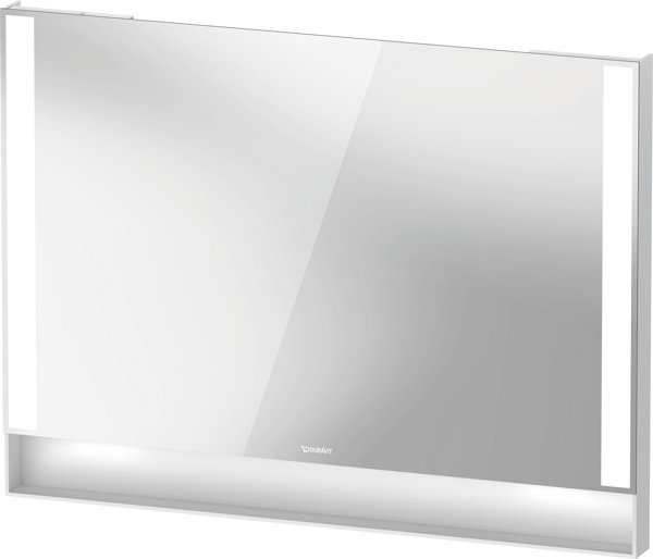 Duravit Qatego Spiegel, 1000x65x750mm, Lichtfelder seitlich, dimmbar, QA70830, Farbe: Weiß Matt von Duravit AG