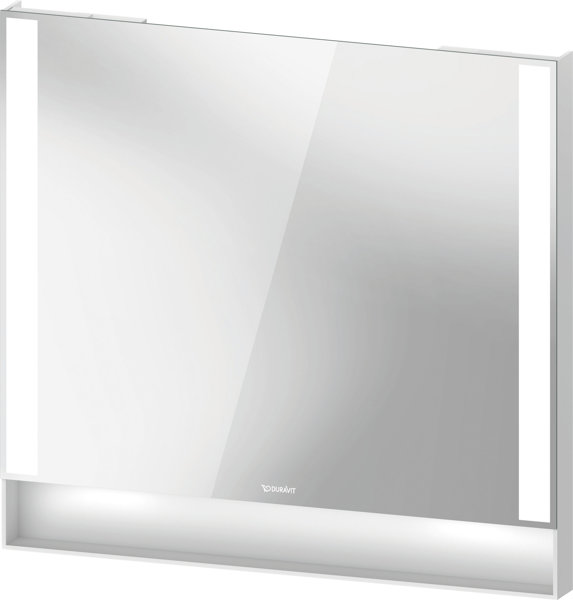 Duravit Qatego Spiegel, 800x65x750mm, Lichtfelder seitlich, dimmbar, QA70820, Farbe: Weiß Matt/mit Spiegelheizung von Duravit AG