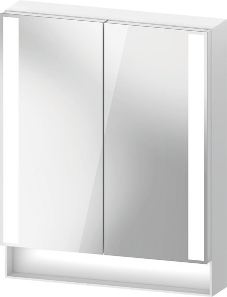 Duravit Qatego Spiegelschrank, seitliche Lichtfelder, 600x155x750mm, QA71500, Farbe: Weiß Matt/CH Netzstecker von Duravit AG