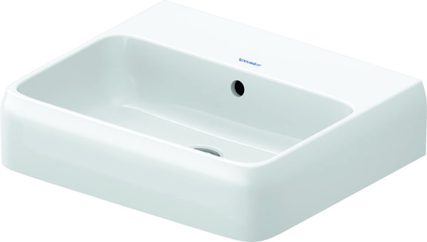 Duravit Qatego Waschtisch, 500x420mm, mit Überlauf, Unterseite glasiert, 238250, Farbe: ohne Hahnloch von Duravit AG