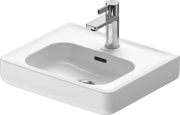 Duravit Soleil by Starck Handwaschbecken, 450x380mm, mit Überlauf und Hahnloch, 074445, Farbe: Weiß von Duravit AG