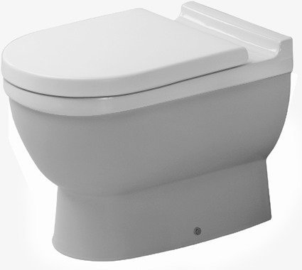 Duravit Stand Tiefspül WC Starck 3 56cm, Abgang waagerecht, weiss, Farbe: Weiß von Duravit AG