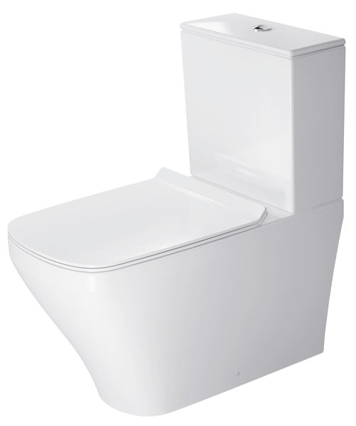 Duravit Stand-WC DuraStyle Kombi 72cm Tiefspüler, für aufgesetzten Spülkasten, Abgang Vario, Farbe: Weiß mit Wondergliss von Duravit AG