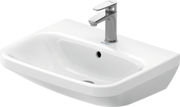 Duravit Waschtisch DuraStyle 55cm mit Überlauf, mit Hahnlochbank, 1 Hahnloch, Farbe: Weiß mit Wondergliss von Duravit AG