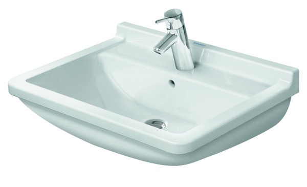 Duravit Waschtisch Starck 3 60cm, 1 Hahnloch, Farbe: Weiß von Duravit AG