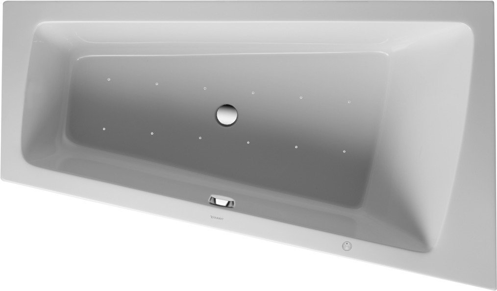 Duravit Whirlpool Paiova 1700x1000mm Einbauversion Ecke rechts, eine Rückenschräge, Gestell, Ab- und Überlaufgarnitur, Air-System von Duravit AG