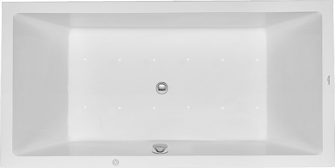 Duravit Whirlpool Starck 1800x900mm Einbauversion mit zwei Rückenschrägen, Airsystem von Duravit AG