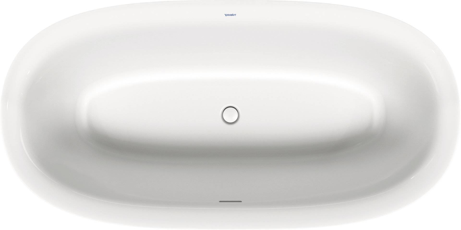 Duravit White Tulip Badewanne freistehend, Oval, L: 1800 mm x B: 800 mm, 2x Rückenschräge, 700469 von Duravit AG