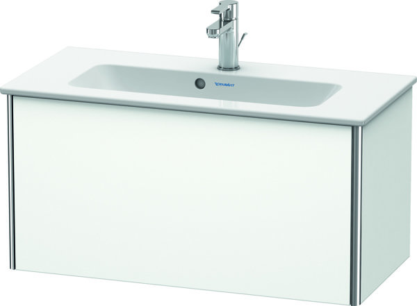 Duravit XSquare Waschtischunterbau Compact wandhängend 81,0x38,8 cm, 1 Auszug, für Waschtisch ME by Starck  234283, Farbe (Front/Korpus): Weißer Flieder Seidenmatt Lack von Duravit AG