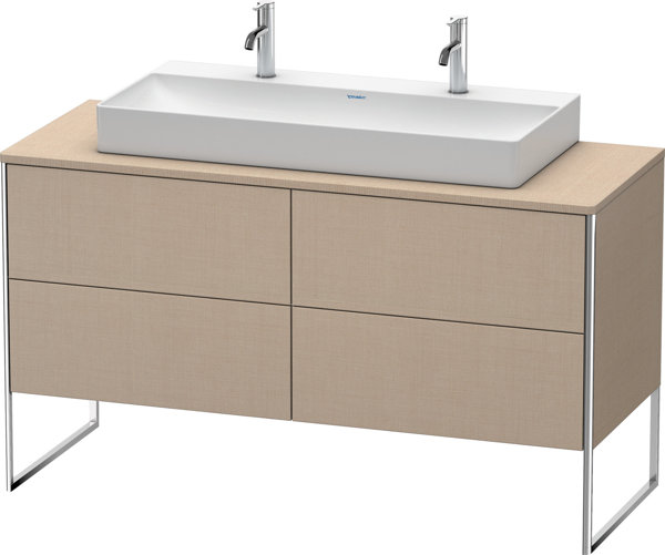 Duravit XSquare Waschtischunterbau stehend 140,0 x 54,8 cm, 4 Auszüge, für Waschtisch Vero Air  235010, Farbe (Front/Korpus): Leinen von Duravit AG