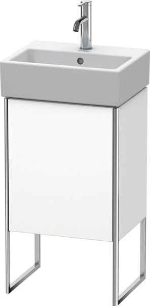 Duravit XSquare Waschtischunterbau stehend 43,4x34,0 cm, 1 Tür, Anschlag rechts, 1 Glasfachboden, für Waschtisch Vero Air  072445, Farbe (Front/Korpus): Apricot Pearl Seidenmatt Lack von Duravit AG
