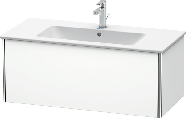 Duravit XSquare Waschtischunterbau wandhängend 101,0 x 47,8 cm, 1 Auszug, für Waschtisch ME by Starck  233610, Farbe (Front/Korpus): Lichtblau Matt von Duravit AG