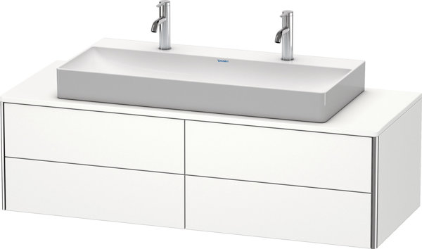 Duravit XSquare Waschtischunterbau wandhängend 140,0 x 54,8 cm, 4 Schubkästen, für Waschtisch Vero Air, Farbe (Front/Korpus): Aubergine Seidenmatt Lack von Duravit AG