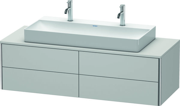 Duravit XSquare Waschtischunterbau wandhängend 140,0 x 54,8 cm, 4 Schubkästen, für Waschtisch Vero Air, Farbe (Front/Korpus): Nordic Weiß Seidenmatt Lack von Duravit AG