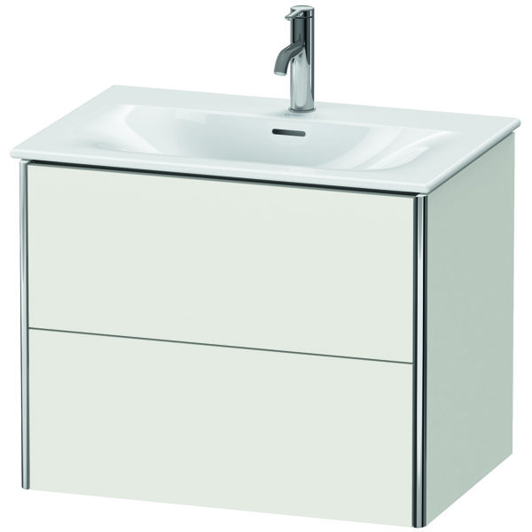 Duravit XSquare Waschtischunterbau wandhängend 71,0x 47,8 cm, 2 Schubkästen, für Waschtisch Viu 234473, Farbe (Front/Korpus): Nordic Weiß Seidenmatt Lack - XS432303939 von Duravit AG