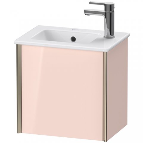 Duravit XViu 4024 Waschtischunterbau wandhängend, 1 Tür Anschlag rechts, für Waschtisch ME by Starck 072343, 410x290 mm, Farbe (Front/Korpus): champagner matt/apricot pearl hgl. von Duravit AG