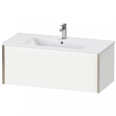 Duravit XViu 4027 Waschtischunterbau wandhängend, 1 Auszug, für Waschtisch ME by Starck 233610, 1010x480 mm, Farbe (Front/Korpus): champagner matt/nussbaum natur - XV40270B179 von Duravit AG