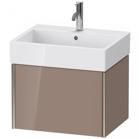 Duravit XViu 4234 Waschtischunterbau wandhängend, 1 Auszug, für Waschtisch Vero Air 235060, 584x454 mm, Farbe (Front/Korpus): champagner matt/cappuccino hgl. von Duravit AG