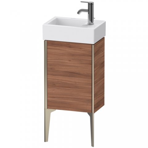 Duravit XViu 4530R Waschtischunterbau stehend, 1 Tür Anschlag rechts, für Waschtisch Vero Air 072438, 364x234 mm, Farbe (Front/Korpus): champagner matt/nussbaum natur von Duravit AG