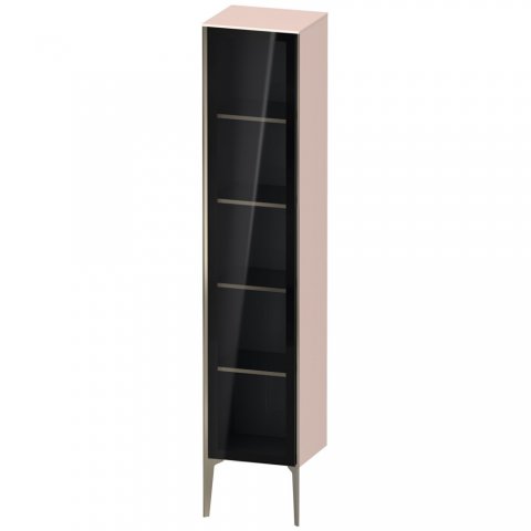 Duravit XViu XV1375 Hochschrank mit Glastür stehend, Anschlag links, 400x360 mm, Höhe 1770 mm, Farbe (Front/Korpus): champagner matt/apricot pearl hgl. von Duravit AG