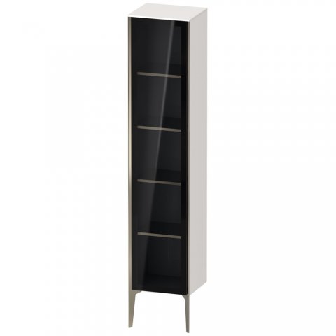 Duravit XViu XV1375 Hochschrank mit Glastür stehend, Anschlag links, 400x360 mm, Höhe 1770 mm, Farbe (Front/Korpus): champagner matt/weiß hgl. von Duravit AG