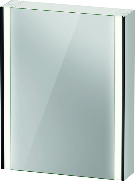 Duravit XViu XV7131L Spiegelschrank, 620x156 mm, 1 Tür Anschlag links, "Sensor"-Version, Farbe (Front/Korpus): Schwarz Matt / verspiegelt von Duravit AG
