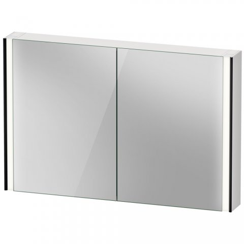 Duravit XViu XV7134 Spiegelschrank, 1220x156 mm, 2 Spiegeltüren, "Sensor"-Version, Farbe (Front/Korpus): Schwarz Matt / verspiegelt von Duravit AG