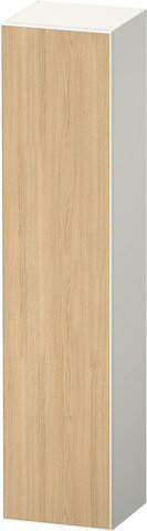 Duravit Zencha Hochschrank, 400x360x1760 mm, 1 Tür, Anschlag links, ZE1352L, Farbe (Front/Korpus): Front: Eiche Natur/Korpus: Taupe supermatt von Duravit AG