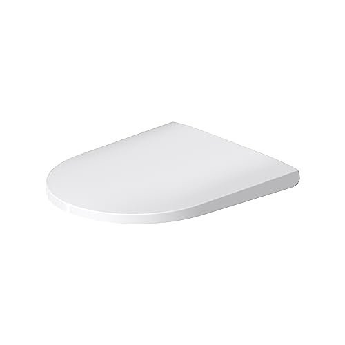 Duravit WC-Sitz D-Neo, Klobrille mit Quick-Release für einfache Montage, Toilettendeckel mit hochwertigen Edelstahlscharnieren, Urea-Duroplast, Weiß von Duravit