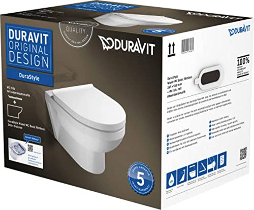 Duravit 04791 3 Basic | Wand-WC-Set rimless | weiß , 350 von Duravit
