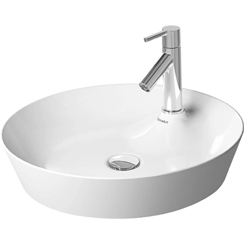 Duravit Aufsatzwaschbecken Cape Cod 48 cm Weiß mit Armatureninsel WonderGliss von DURAVIT