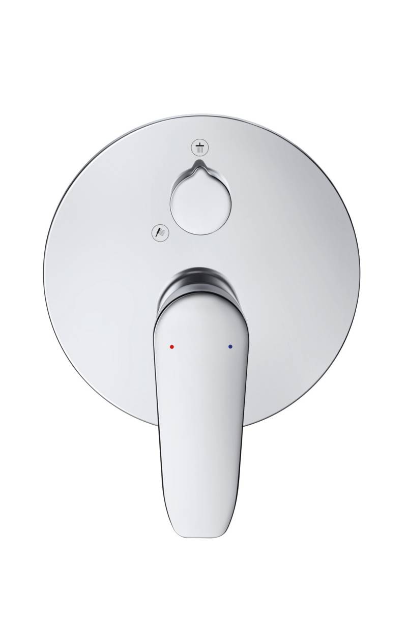 Duravit B.1 Einhebel- Brausemischer Unterputz, runde Rosette, 2 Verbraucher, Umstellung Hand-/ Kopfbrause, B14210012010 von Duravit