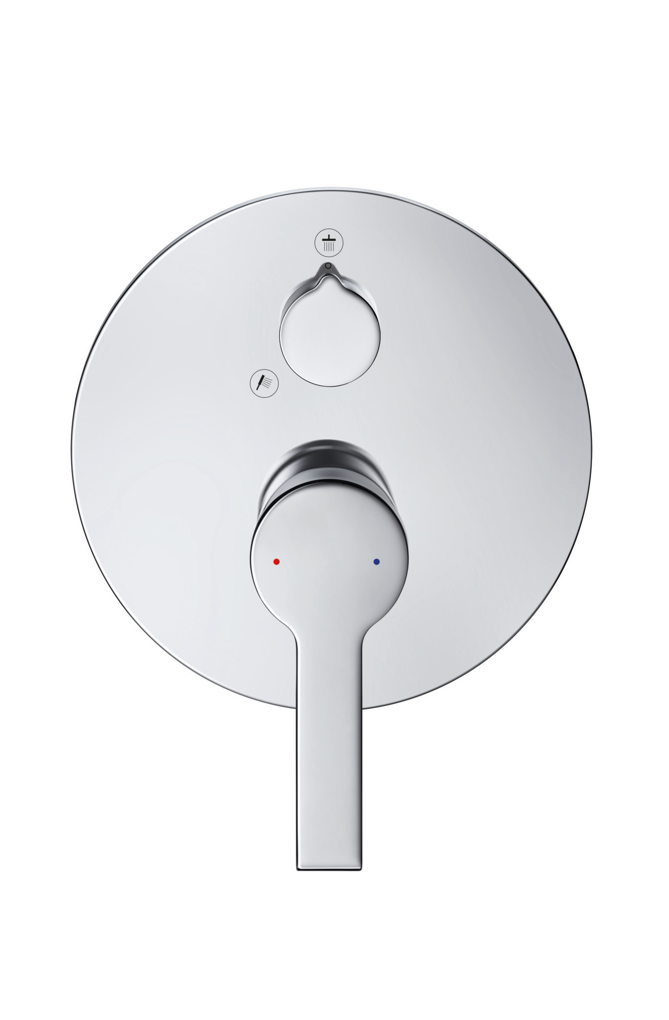 Duravit B.2 Einhebel- Brausemischer Unterputz, runde Rosette, 2 Verbraucher, Umstellung Hand-/ Kopfbrause, B24210012010 von Duravit